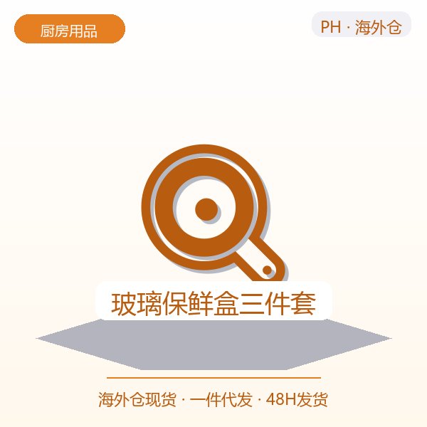 玻璃保鲜盒三件套